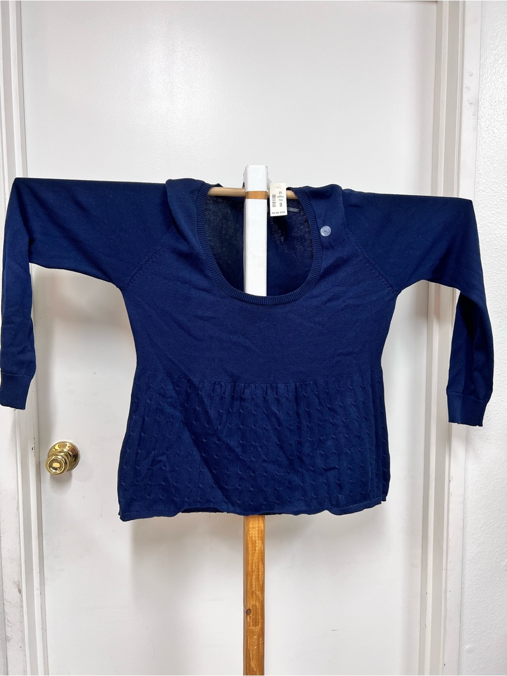 Aeropostale Navy Scoop Neck Knit Sweater